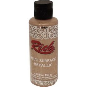 Rich 6530 Pudra Pembe Multi Surface Metalik Her Yüzey İçin 120 ml Akrilik Boya