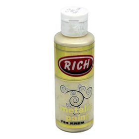 Rich 734 Krem Metalik Akrilik Boya 120 ml