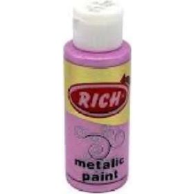 Rich 761 120 ml Pembe Metalik Akrilik Boya