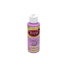 Rich 784 Hayal Pembe Metalik Akrilik Boya 120 ml
