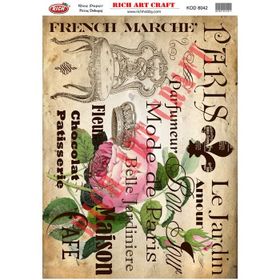 Rich 8042 Pirinç A3 Dekupaj Kağıdı