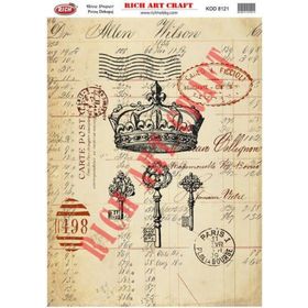 Rich 8121 Pirinç A3 Dekupaj Kağıdı