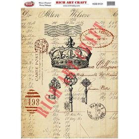 Rich 8121 Pirinç A3 Dekupaj Kağıdı