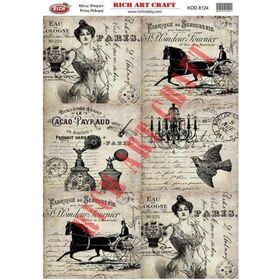 Rich 8124 Pirinç A3 Dekupaj Kağıdı