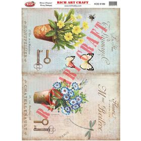 Rich 8189 Pirinç A3 Dekupaj Kağıdı