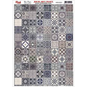 Rich 8331 Pirinç Dekupaj Kağıdı