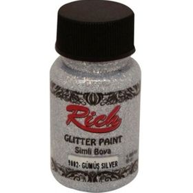 Rich 9002 Gümüş 50 cc Paint Simli Glitter Boya