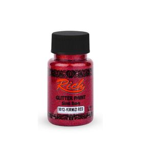 Rich 9012 Kırmızı 50 cc Paint Simli Glitter Boya