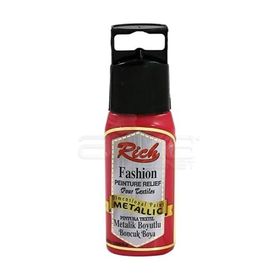 Rich 910 Fashion Metalik Boyutlu 60 cc Kırmızı Boncuk Boya