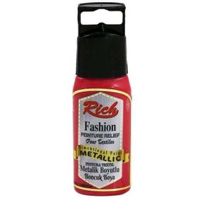 Rich 910 Fashion Metalik Boyutlu 60 cc Kırmızı Boncuk Boya