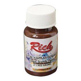 Rich Akrilik Kızıl Kahve 50 cc Kumaş Boyası