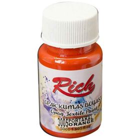 Rich Akrilik Portakal 50 cc Kumaş Boyası