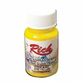 Rich Akrilik Sarı 50 cc Kumaş Boyası