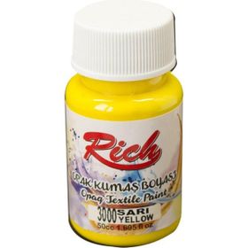 Rich Akrilik Sarı 50 cc Kumaş Boyası