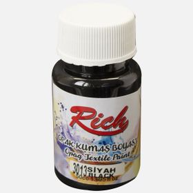 Rich Akrilik Siyah 50 cc Kumaş Boyası