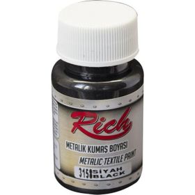 Rich Akrilik Siyah 50 cc Kumaş Boyası