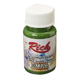 Rich Akrilik Yeşil 50 cc Kumaş Boyası