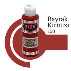 Rich Bayrak Kırmızı 130 cc Akrilik Boya