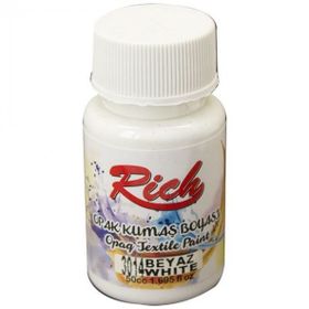 Rich Beyaz 3014 Opak 50 cc Kumaş Boyası