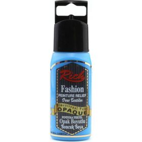 Rich Boya 60 cc Neon Mavi Boyutlu Boncuk Boya