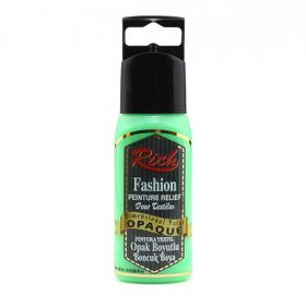 Rich Boya 60 cc Neon Yeşil Boyutlu Boncuk Boya