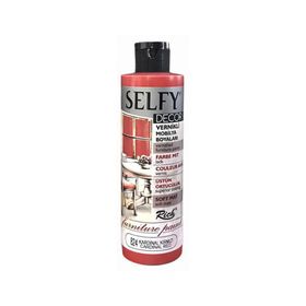Rich Boya 824 Kardinal Kırmızı 240 cc Selfy Decor Vernikli Mobilya Boyası