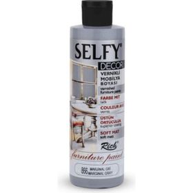 Rich Boya 866 Marjinal Gri 240 cc Selfy Decor Vernikli Mobilya Boyası
