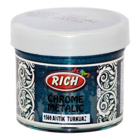 Rich Boya Antik Turkuaz 1569 50 cc Chrome Metalic Boya
