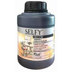 Rich Boya Siyah 1250 cc Selfy Decor Vernikli Mobilya Boyası