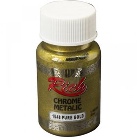 Rich Chrome 1548 Pure Gold 50 cc Metalik Akrilik Boya