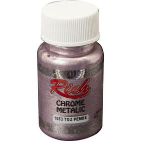 Rich Chrome 1553 Toz Pembe 60 cc Metalik Extra Simli Sedefli Boya