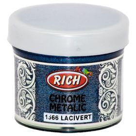 Rich Chrome 1566 Lacivert 60 cc Metalik Extra Simli Sedefli Boya
