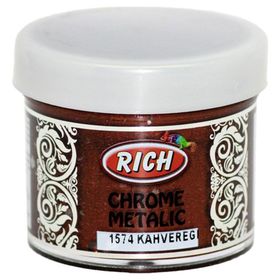 Rich Chrome 1574 Kahverengi 60 cc Metalik Extra Simli Sedefli Boya