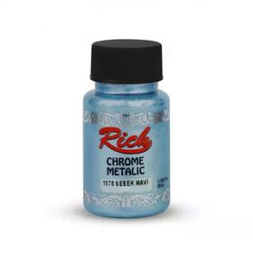 Rich Chrome 1578 Bebek Mavi 50 cc Metalik Akrilik Boya
