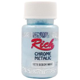 Rich Chrome 1578 Bebek Mavi 50 cc Metalik Akrilik Boya
