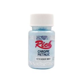 Rich Chrome 1578 Bebek Mavi 50 cc Metalik Akrilik Boya