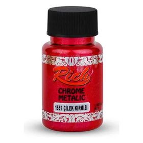 Rich Chrome Metalik Çilek Kırmızı 50 cc Hobi Boyası