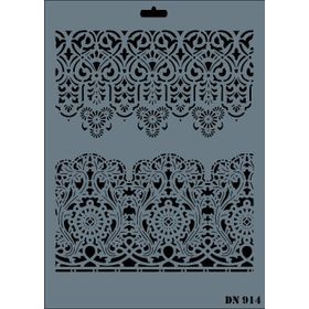 Rich Dantel Seri DN-914 35x25 cm Stencil
