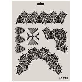 Rich Dantel Seri DN-918 35x25 cm Stencil