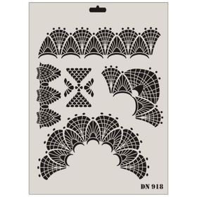 Rich Dantel Seri DN-918 35x25 cm Stencil