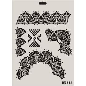 Rich Dantel Seri DN-918 35x25 cm Stencil