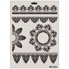 Rich Dantel Seri DN-924 35x25 cm Stencil