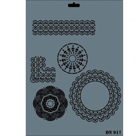 Rich DN-917 Dantel Stencil 25x35 cm Boyama Şablonu