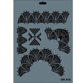 Rich DN-918 Dantel Stencil 25x35 cm Boyama Şablonu