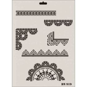 Rich DN-919 Dantel Stencil 25x35 cm Boyama Şablonu