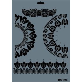 Rich DN-922 Dantel Seri 35x25 cm Stencil