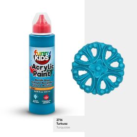 Rich Funny Kids Turkuaz 500 cc Akrilik Boya