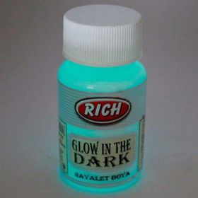 Rich Glow in the Dark 50 cc Turkuaz Hayalet Boya