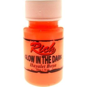 Rich Glow in the Dark 50 cc Turuncu Hayalet Boya