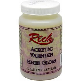 Rich High Gloss VR-250-001 Parlak 130 cc Su Bazlı Vernik